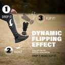 Kickit | The Original Birdie Soccer Trainer | Play Outdoors, Indoors or Backyard, Beach or Tailgate, All Ages Fun & Travel Friendly (Black)