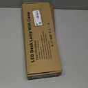 LED Desk Lamp with Clamp, Eye-Caring Clip on Lights for Home Office, 3 Modes 10 Brightness, Long Flexible Goose-Neck, Metal, Swing Arm Architect Task Table Lamps with USB Adapter, Black