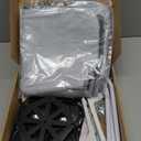 Zoratoo 2PC Cat Window Perch Cordless Foldable Cat Hammock Bed for Window with Metal Frame and Reversible Cover, Large Suction Cups Window Resting Seat for Indoor Cats (Cat Bed, M-2PC)