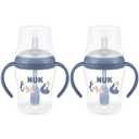 NUK Perfect Match Learner Straw Cup, 5 oz, 2 pack  Soft Straw, Easy-Grip Handles, BPA Free, Spill Proof Transition Sippy Cup (Blue Bears)