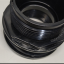 LIFEGARD Aquatics Standard Threaded Bulkhead Kit for Fish Aquariums  High-Impact Resistant PVC  Includes Bulkhead Fitting, Gasket, Lock Nut  Jet Black  2 Inch