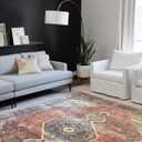 Loloi Skye Collection SKY-11 Rust/Blue 9'-0" x 12'-0" Area Rug