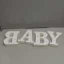 Baby LED Marquee Letter Lights, Light Up Sign for Baby Shower, Battery Operated, Warm White Small Decorative LED Lighted Letters for Newborn Birthday, Home Decor