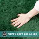 8x10 Area Rugs for Living Room, Green Fluffy Shaggy Rug Soft Carpets, Big Rugs for Bedroom Nursery Kids Room Dorm Home Decor Aesthetic, Dark Green