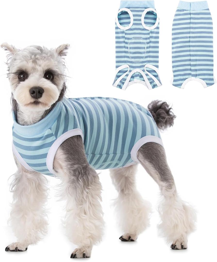 Coppthinktu Recovery Suit for Dogs Female Dog Onesie After Surgery Spay, Soft Surgical Pajamas Post-Op Bodysuits for Small Medium Puppy, Abdominal Wounds Prevent Licking Cone E-Collar Alternative XL
