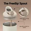 Owala FreeSip Tumbler - Stainless Steel - 40-oz. - Tan (Lightly Toasted)