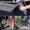 Car Rear Seat Mattress Extension Plate, Portable Mattress for Sleeping, Foldable Back Seat Extender, Increase Travel Trunk Space and Car Bed Camping Space for Car, SUV, Model Y/3 (Black), Single