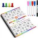 ADHD Cleaning Planner for Adults - Reusable ADHD Organizer with Magnetic Checklist & Dry Erase Folders - Daily Weekly Household Chore Chart for Home Organization - 120g Thick Paper, 2026 Edition (multicolour)