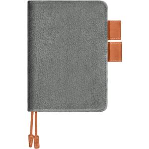 Fullhawl Velvet Cover for A6 Notebooks 4.6 x 6.7 Inches Planner Cover(Dark Grey)