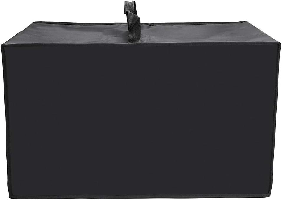OwnMy Heat-Resistant Dust-Proof Microwave Oven Grill Cover Protector - Waterproof Nylon Fabric Microwave Oven Dust Cover Case Protections for Toaster Oven (Black)
