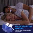 Anti Snoring Device - Mini SleepApnea Devices - Variable Anti Snoring Aid - Upgraded StopSnoring Solution - Suitable for All Nose Shapes - Blue - L18