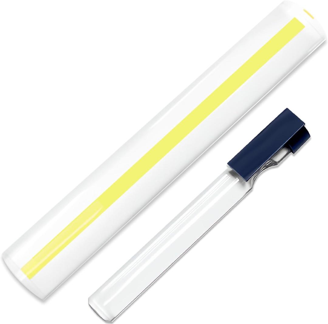 MAGDEPO 2X Bar Magnifying Ruler 6" with Guiding Line & Mini Line Magnifier with Clip for Reading Small Prints, Bible, Books, Newspaper, Documents, Instructions