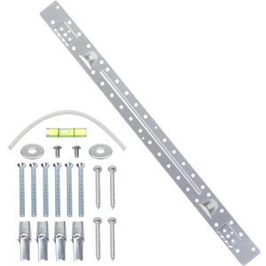 W11025649 Microwave Mounting Bracket Kit Compatible with Whirlpool Microwave Wall Mount Plate with Hardware Screws Bolts Kit Replace 4545957,AP6245752,PS12074431,W10440498,W10245177 (W11025649 with Hardware Screws Bolts Kit)