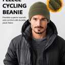 Zylioo 2XL/XL/L/M/S Fleece Skull Cap,Thermal Ski Hats,Cycling Helmet Liner,Winter Athletic Beanie Hat for Men Women (Green)