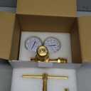 High Pressure Nitrogen Regulator, High Pressure Piston Regulator for Inert Gases, Single Stage Outlet Pressure 0-4500 PSI, 2.5 Inch Nitrogen Gauges CGA-580, High Capacity Regulator