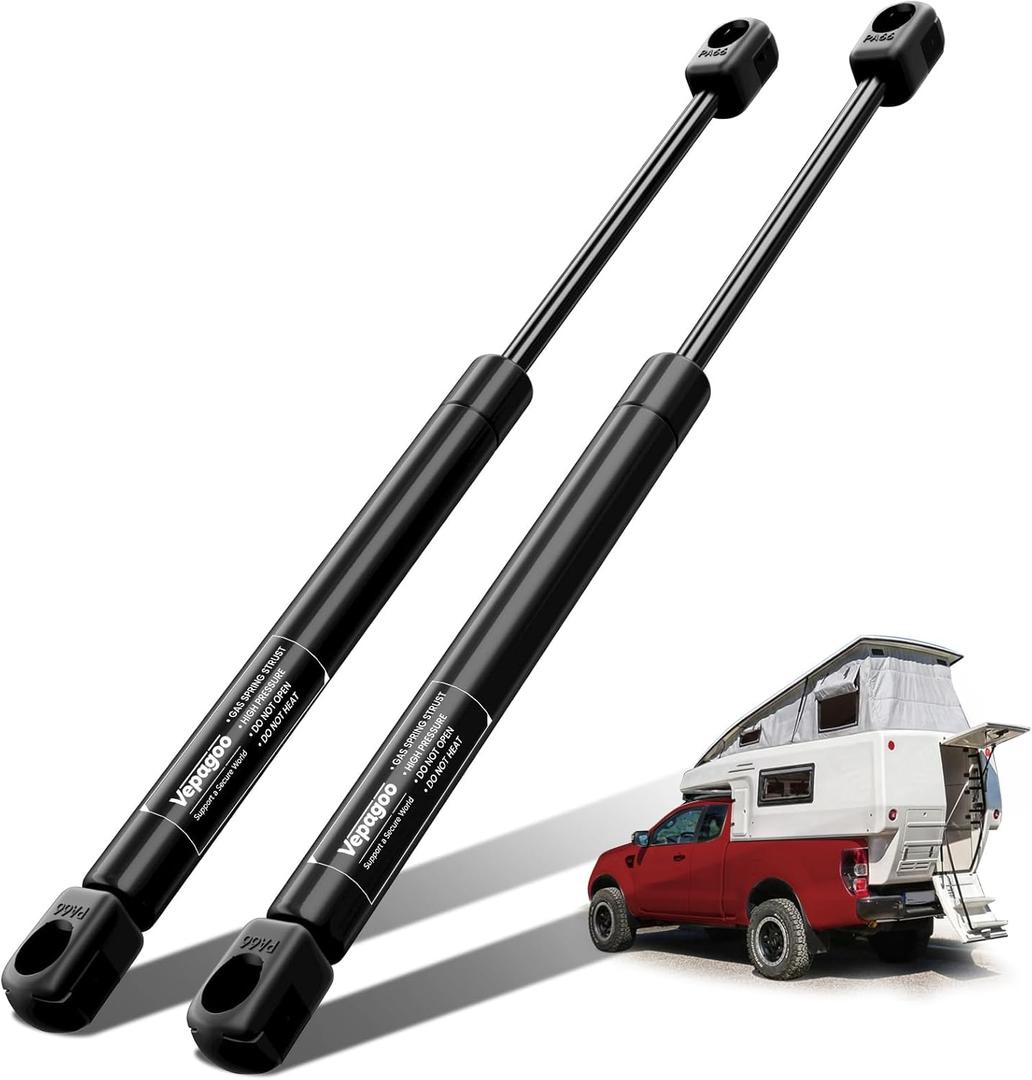 Vepagoo Gas Struts 20 Inch 30lbs/133N C16-09786 Shocks Spring Lift Support for RV Bed Camper The Door Tonneau Cover Mattress Travel Trailer Truck Lid Camper Shell, Set of 2