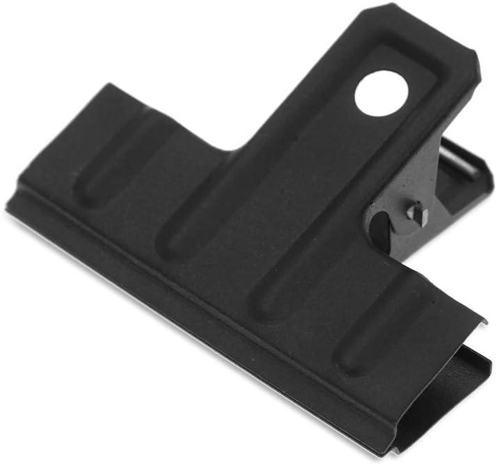 Coideal Large Metal Bull Clips Black - 30 Pcs 3 Inch Long Thick Square Binder Paper Clip Clamps for Art Crafts, Office & Kitchen Bags (77 mm)
