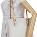 ALLZEDREAM Microfiber Leather Purse Strap Replacement Tote Bag Handbag Shoulder Handles 2 Pcs, Apricot, 1.5cm