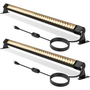 Pro-Grade 54W LED Wall Washer Light Bar 2700K Warm White 6480LM, 40 Inch IP67 Waterproof Outdoor Wall Washer Lights with ON/Off Switch for Landscape & Building (2 Pack)