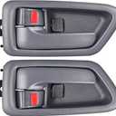 FAERSI 2Pcs Inside Interior Door Handle Front Rear Driver & Passenger Side Replacement for 1997 1998 1999 2000 2001 Toyota Camry, Gray.OE:69206-AA010-E0, 69205-AA010-E0