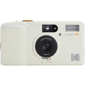 KODAK Snapic A1 35mm Film Camera 35mm, Reusable, 2-Zone Focus, Lightweight, Compact (Film & AAA Battery are not Included) (Single, Ivory White)
