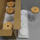 DWTS DANWEITESI Glass Cups with Lids and Straws,24 oz Smoothie Cup with Lid and Straw-Boba Mason Jar, Matcha Cup Wide Mouth Reusable Drinking Glasses, Iced Coffee Cups Glass, Vasos De Vidrio 4 Pack