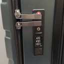 KROSER Carry On Luggage with Spinner Wheels & Built-in TSA Lock, Expandable Top Opening Hard Shell Suitcase Large Capacity Durable Rolling Luggage with USB Port, Carry-On 20-Inch, Dark Green