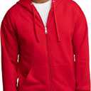 Fruit of the Loom Eversoft Fleece Full Zip Hoodie Sweatshirt (Small)