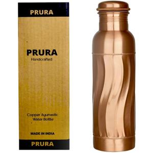 Copper Water Bottle A Leak Proof Ayurvedic Pure Copper Vessel (32.1 Ounces, Design 17)
