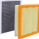 ApplianPar Engine and Cabin Air Filter Kit for Jeep Compass 2023 Renegade 2015-2018 for Fiat 500X 2016-2018