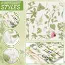 6 x Frienda 12 Pcs Wildflower Cocktail Coaster 6'' x 6" Spring Floral Reusable Fabric Coaster Washable Square Dinner Towel for Drink Coffee Bridal Shower Bachelorette Party Decoration