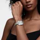 MioHHR Slim Metal Bands Compatible with Apple Watch Bands for Women 38mm 40mm 41mm 42mm (Series 11 10), Stainless Steel Strap Bands for iWatch Series 11 10 9 8 7 6 5 4 3 2 1 SE3/2/1, Silver/Gold