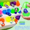 AMENON 12 Pack Easter Eggs with Transform Car Toys For Boys, Easter Basket Stuffers Transform Vehicle Robot For Kids Boys Easter Egg Hunts Classroom Prize Supplies Fillers Party Favors