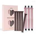 Heatless Curls Overnight Rods Set  8PCS Flexible Heatless Curling Rods for Long & Short Hair, Soft No Heat Hair Curler Blowout Styling Tools for Loose Waves or Tight Curls