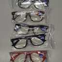 CCVOO Reading Glasses for Women/Men, Eyeglasses, Blue Light Readers for Women/Men, Computer Eye Glasses, Cheaters (2 Black/Turtle/Red/Dark Blue)