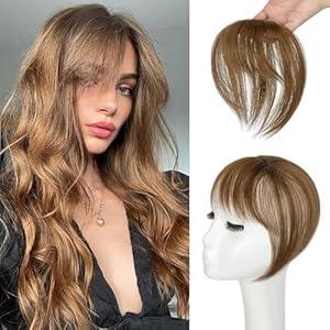 Cephermer Bangs Hair Clip in Bangs 3603D Cover Hair Topper Synthetic HairPieces for Women 099
