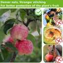 10.8 x 9.8 Ft Black Large Fruit Tree Netting with Zipper and Drawstring, Breathable Mesh Garden Bird Netting Plant Cover, Insect Bird Barrier Net Mesh for Protect Fruits Plants from Squirrel Bugs