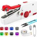 Handheld Sewing Machine, Mini Pet Clothes Sewing, Portable Hand Sewing Machine for Beginners, Home & Travel Quick Repairs Electric Hand Held Sewing Device for Fabric Clothing Kids Cloth Pet Clothes