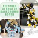 LemonRoad 10 Pack Large Balloon Arch Clips Plastic Transparent Backdrop Spring Clamps 3.5 Inch Heavy Duty Clip for Balloon Arch Kit Birthday Decoration Crafts Woodworking Photography Studios (Clear)