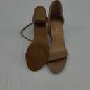 TOP Moda Darcie-1 Ankle Strap Dressy High Heel Sandal, Non-slip Sole, For Wedding, Party, Prom, Evening Wear, or Any Occasion, Sleek Style Block Heel Sandals (9, Taupe Nubuck)