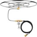 Stanbroil Natural Gas Fire Pit Stainless Steel Burner Ring Installation Kit, 30-inch