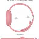 2 x 2 Pack AirTag Bracelet for Kids, Soft Silicone AirTag Wristband for Apple Air Tag, Adjustable Anti Lost Wristband for Toddler Baby, Boys, and Girls, Elders (Milk Tea/Smoke Violet)