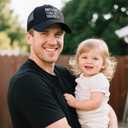 Awesome Like My Daughter Hat, Birthday for Papa, Stepdad, Grandpa Black (Black)