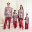 Family Matching Christmas Pajamas Set, Cute Elk Sleepwear for Boys Girls Dad Mum (M)