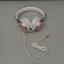 AILIHEN C8 Wired Headphones with Mic & Volume Control - Noise Isolating On-Ear Headphones for Girls School, Plug in Corded 3.5mm Headsets for Chromebook Laptop Computer PC Tablets Travel (Rose Gold) (Medium)