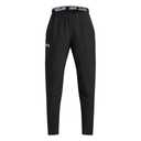 Under Armour Boys' Hockey Warm Up Pants, (001) Black / / White, X-Large