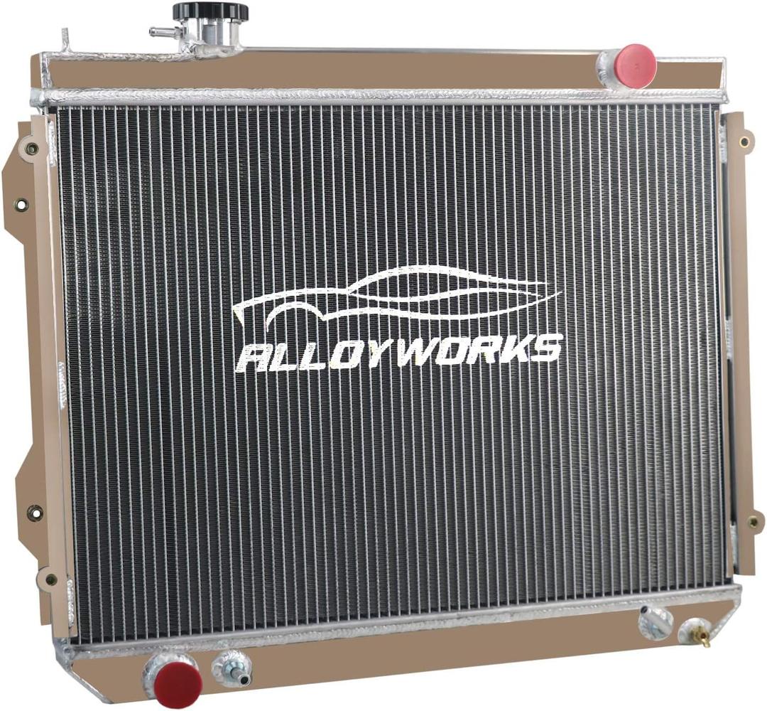 ALLOYWORKS 3 Row All Aluminum Radiator For 1995-2004 Toyota Tacoma 2.4L 2.7L 3.4L L4 V6 AT/MT