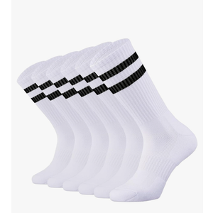 SOX TOWN Unisex Cushioned Crew Training Athletic Socks Men & Women with Combed Cotton Moisture Wicking Breathable Performance
