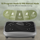 UCIN Vibration Plate Exercise Machine, Vibration Plate for Lymphatic Drainage, 330 Lbs Capacity Vibrating Plate for Weight Loss Home Fitness with Resistance Bands/Pilates Ball