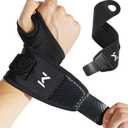 1Pair TFCC Wrist Brace with 1Pair Wristbands, Wrist Support for Tendonitis, Strain, Pain Relief, Adjustable Wrist Wrap for Sports, Tennis, Golf, Weightlifting (Black)